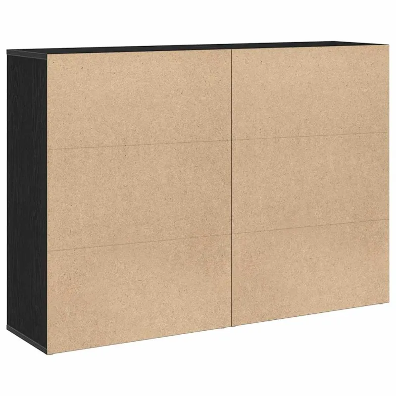 Kabalas 2 pcs Juodas ąžuolas 60 x 31 x 84 cm Apdirbta mediena