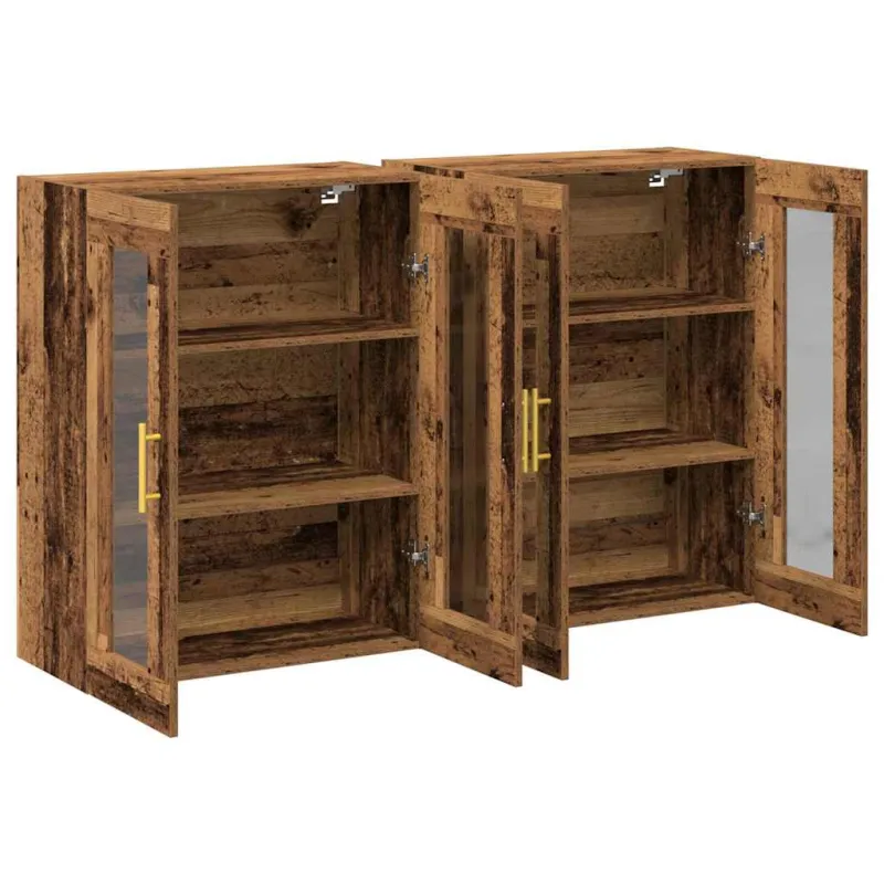 Sieniniai baldai 2 pcs Senovinis medis 69,5 x 34 x 90 cm