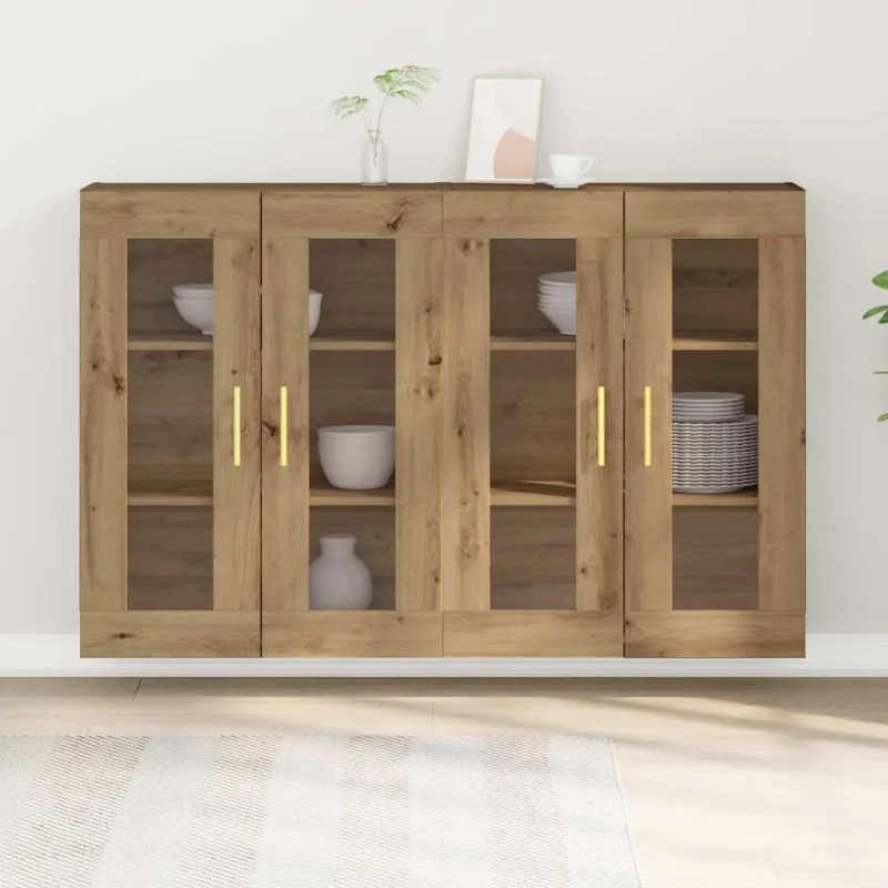 Sieniniai baldai 2 pcs Amatininkų ąžuolas 69,5 x 34 x 90 cm