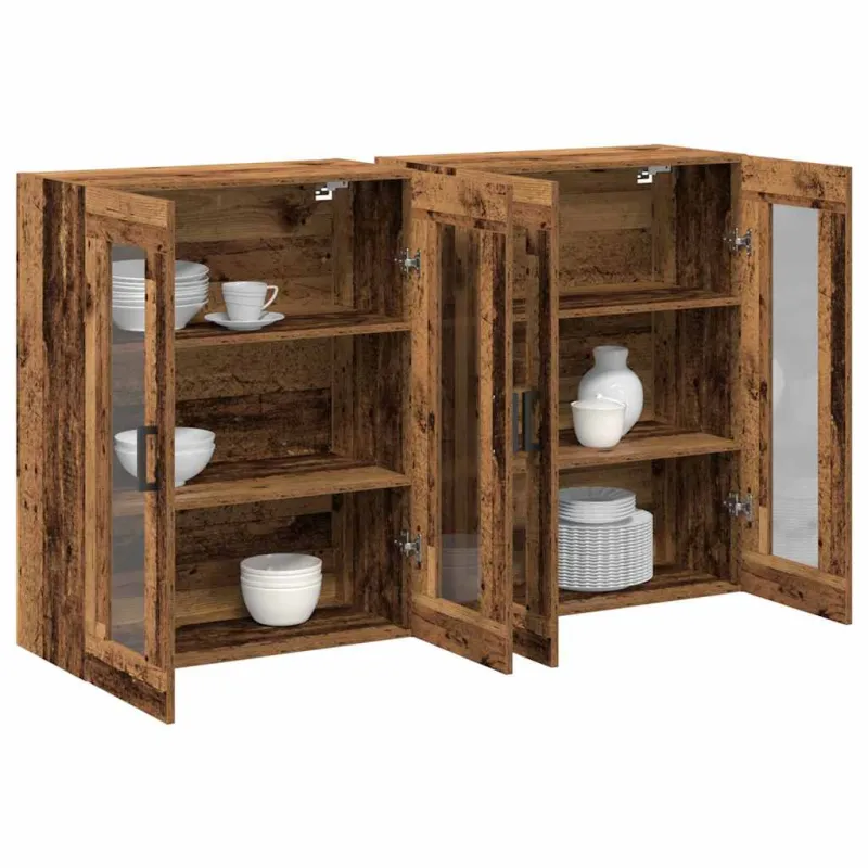 Sieniniai baldai 2 pcs Senovinis medis 69,5 x 34 x 90 cm