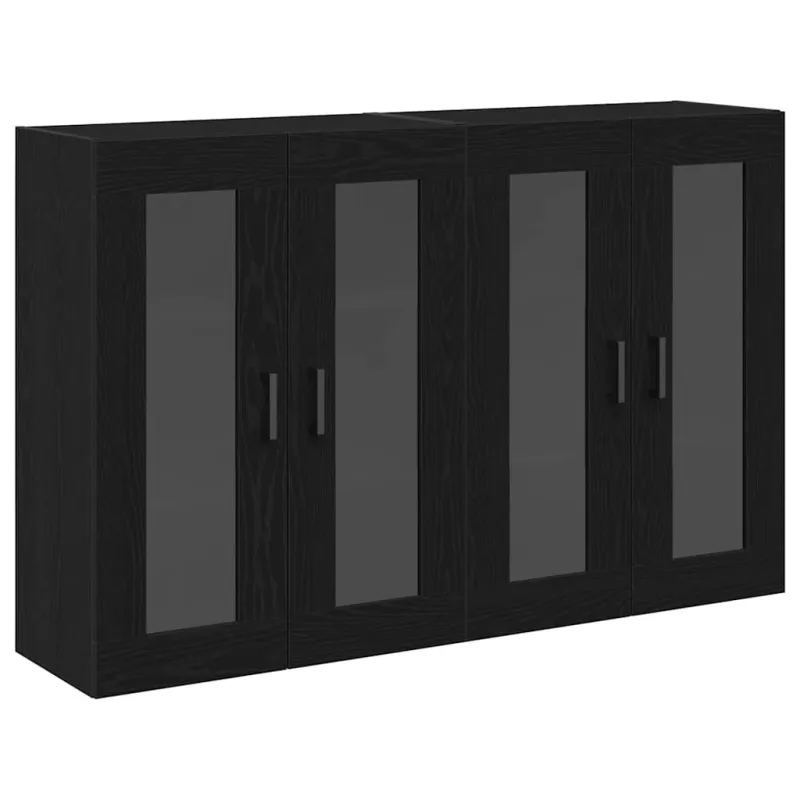 Sieniniai baldai 2 pcs Juodas ąžuolas 69,5 x 34 x 90 cm