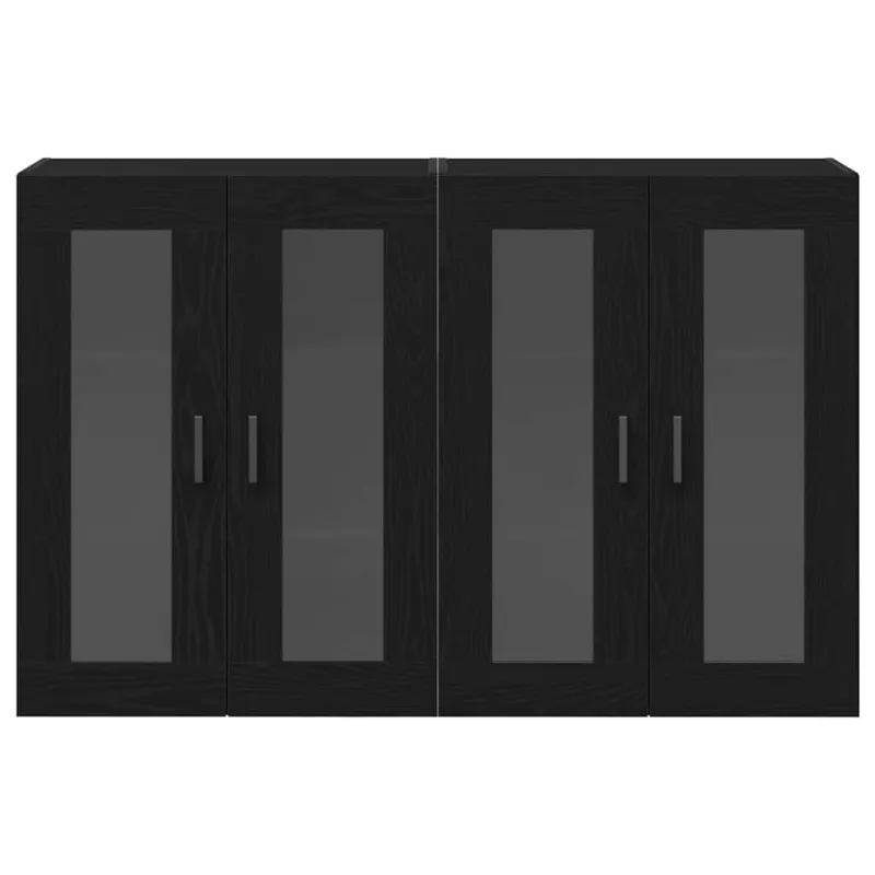 Sieniniai baldai 2 pcs Juodas ąžuolas 69,5 x 34 x 90 cm