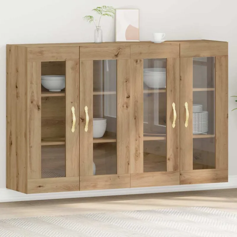 Sieniniai baldai 2 pcs Amatininkų ąžuolas 69,5 x 34 x 90 cm