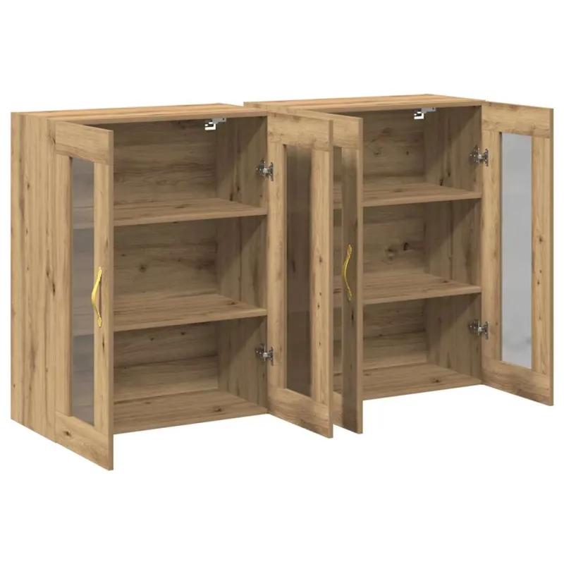 Sieniniai baldai 2 pcs Amatininkų ąžuolas 69,5 x 34 x 90 cm