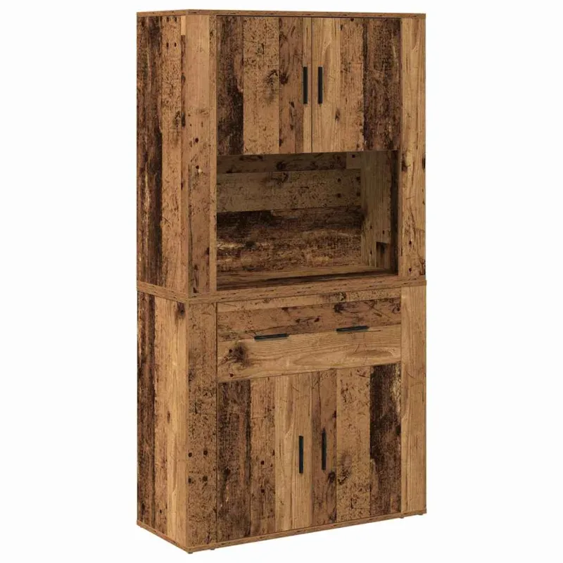 Highboardas Sena mediena 80 x 33 x 150 cm Apdirbta mediena