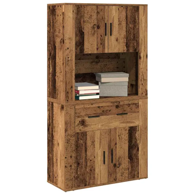 Highboardas Sena mediena 80 x 33 x 150 cm Apdirbta mediena