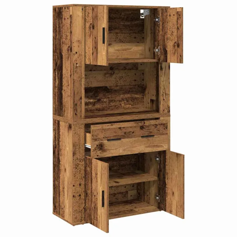 Highboardas Sena mediena 80 x 33 x 150 cm Apdirbta mediena