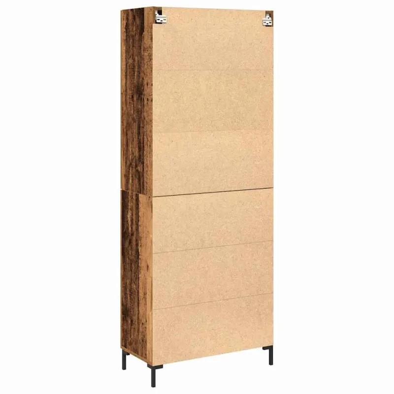 Aukštas spintelė 2 pcs Sena mediena 69,5 x 34 x 180 cm