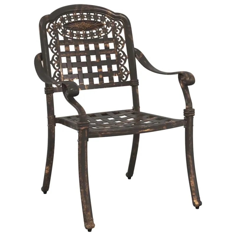 Sodo stalo komplektas 3 pcs Bronzinė Liejamasis aliuminis