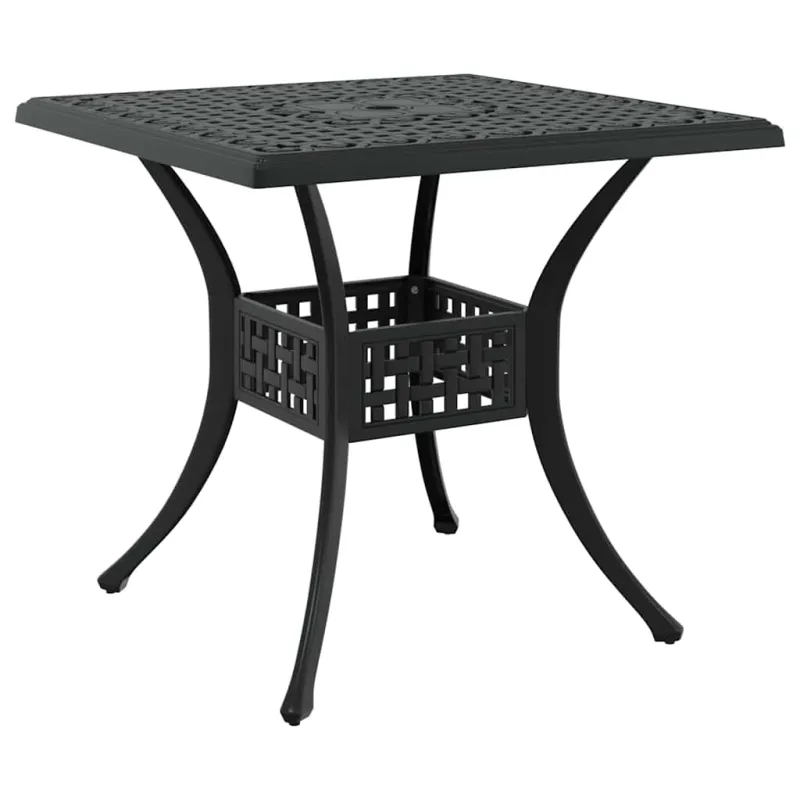 Sodo stalo komplektas 3 pcs Juoda Liejamasis aliuminis
