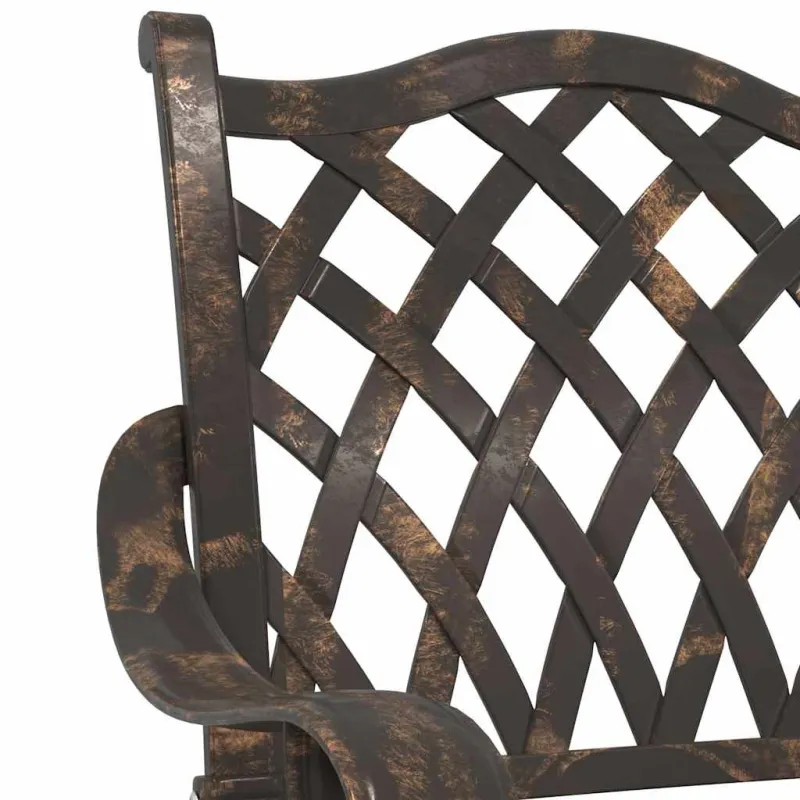 Sodo stalo komplektas 3 pcs Bronzinė Liejamasis aliuminis