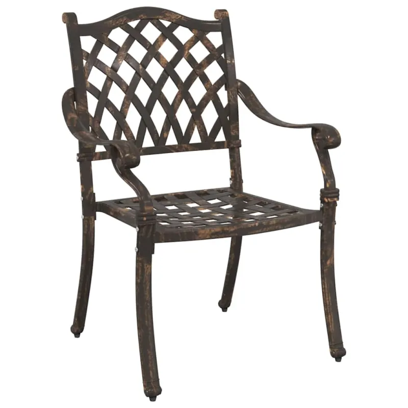 Sodo stalo komplektas 5 pcs Bronzinė Liejamasis aliuminis