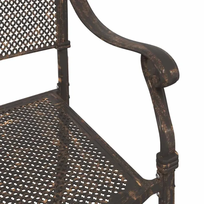 Sodo stalo komplektas 3 pcs Bronzinė Liejamasis aliuminis