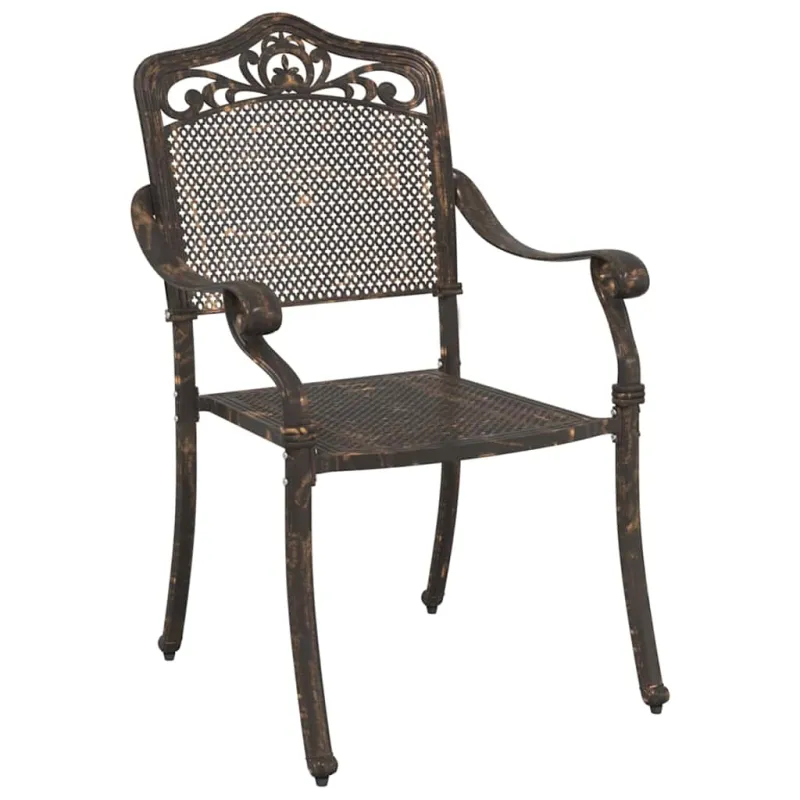 Sodo stalo komplektas 5 pcs Bronzinė Liejamasis aliuminis