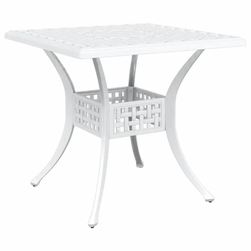 Sodo stalo komplektas 3 pcs Balta Liejamasis aliuminis