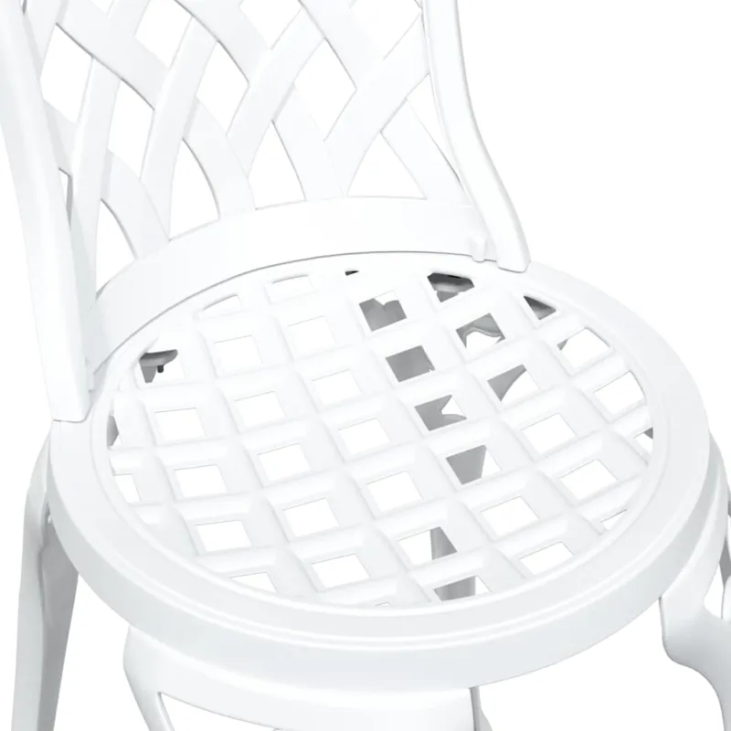 Sodo stalo komplektas 3 pcs Balta Liejamasis aliuminis