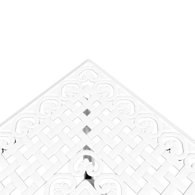 Sodo stalo komplektas 3 pcs Balta Liejamasis aliuminis