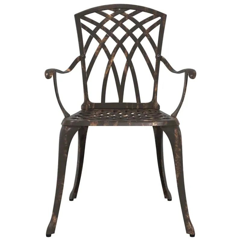 Sodo stalo komplektas 3 pcs Bronzinė Liejamasis aliuminis