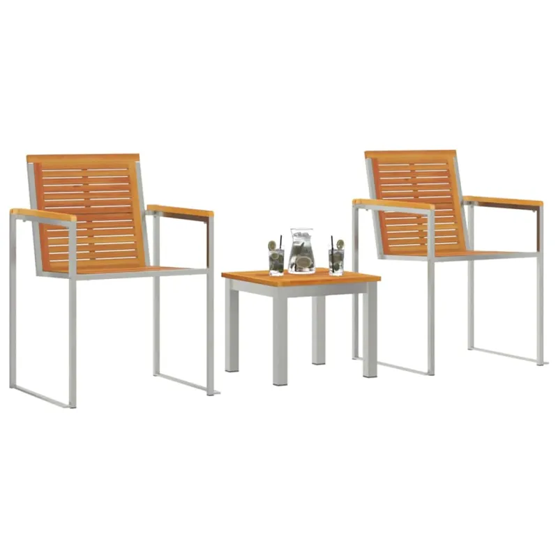 Saulės gultas 3 pcs Ruda