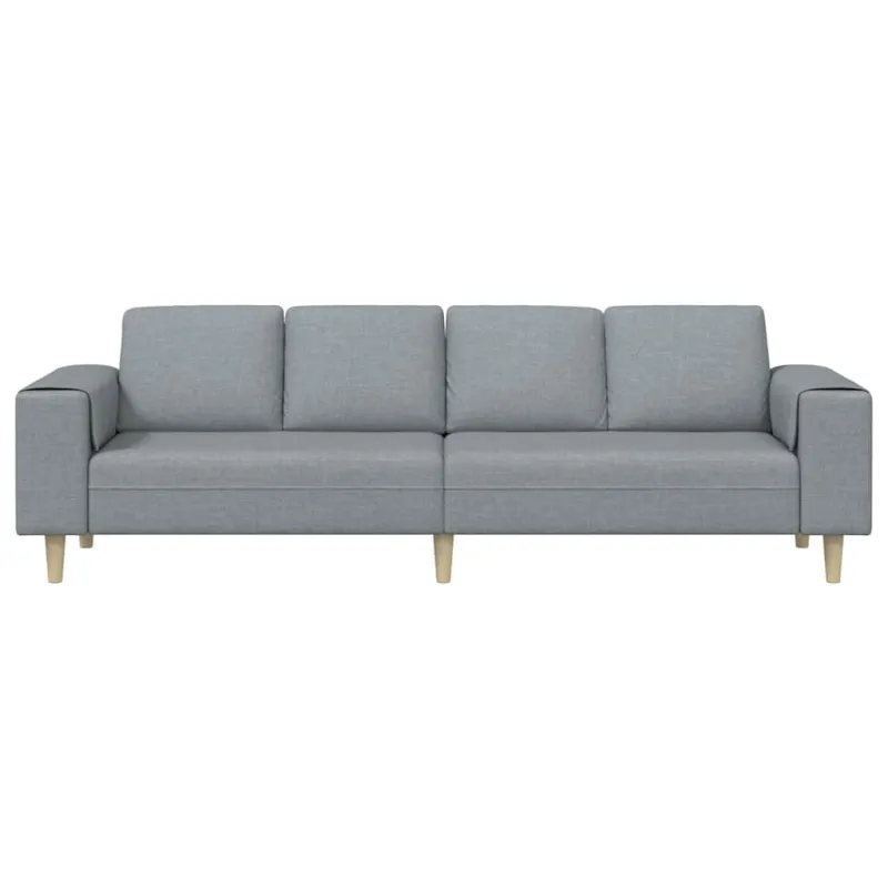 Svetainės sofa Šviesiai pilka 250 x 77 x 76 cm Poliesteris