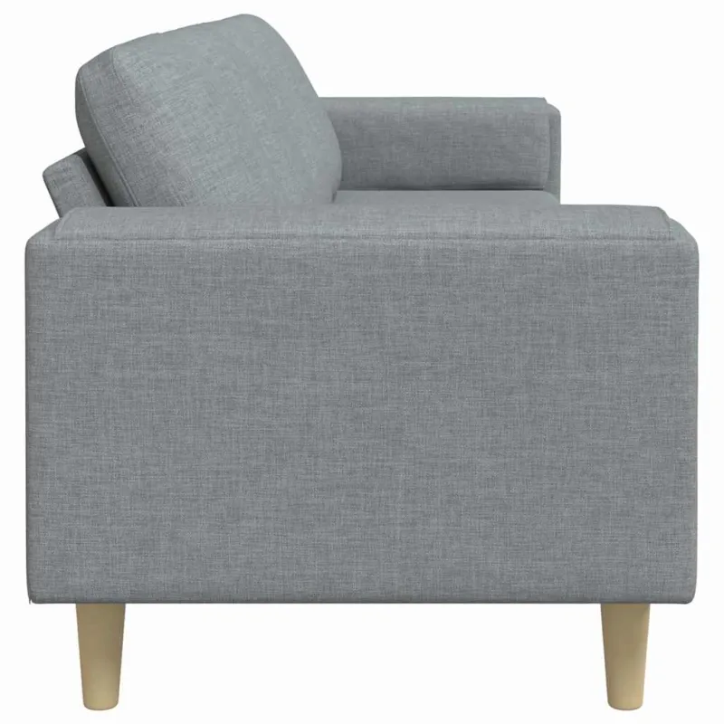 Svetainės sofa Šviesiai pilka 250 x 77 x 76 cm Poliesteris