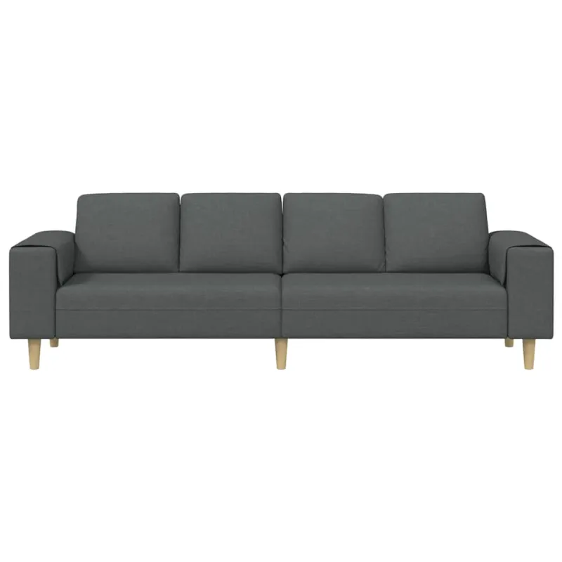 Svetainės sofa Tamsiai pilka 250 x 77 x 76 cm Poliesteris