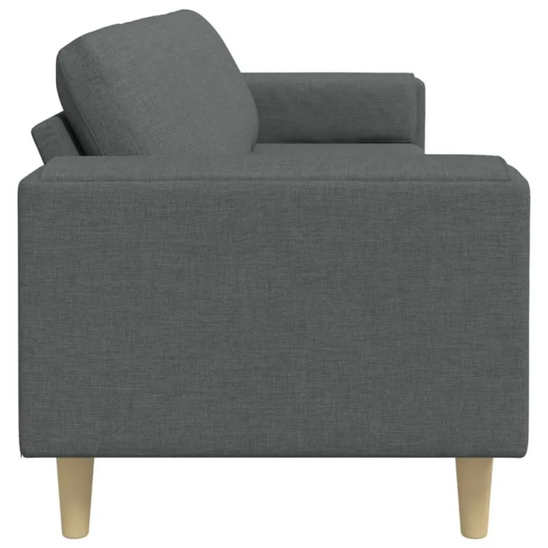 Svetainės sofa Tamsiai pilka 250 x 77 x 76 cm Poliesteris