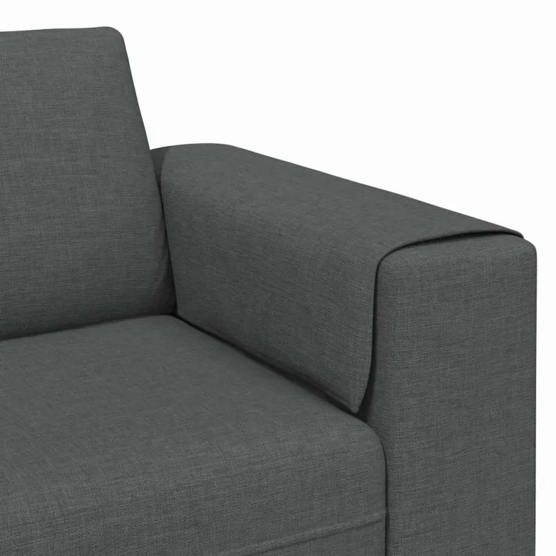 Svetainės sofa Tamsiai pilka 250 x 77 x 76 cm Poliesteris