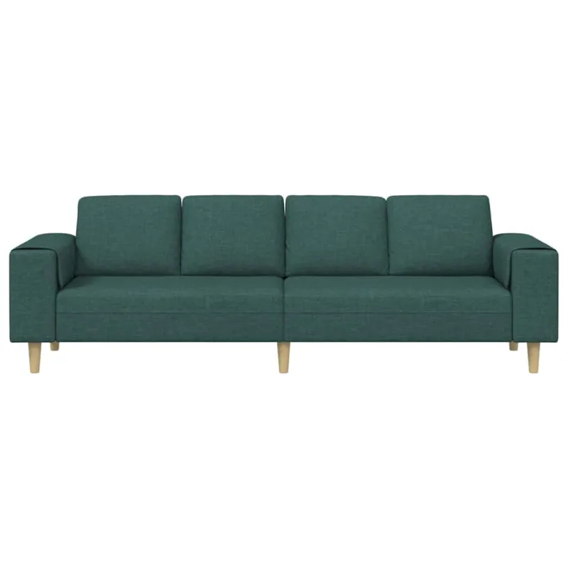 Svetainės sofa Tamsiai žalia 250 x 77 x 76 cm Poliesteris