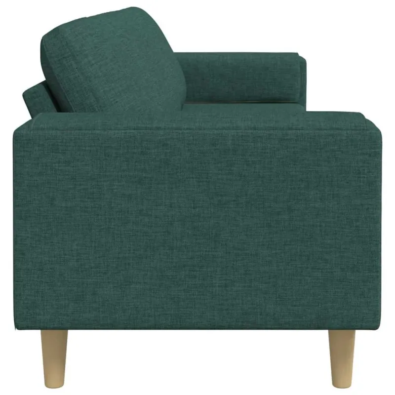 Svetainės sofa Tamsiai žalia 250 x 77 x 76 cm Poliesteris