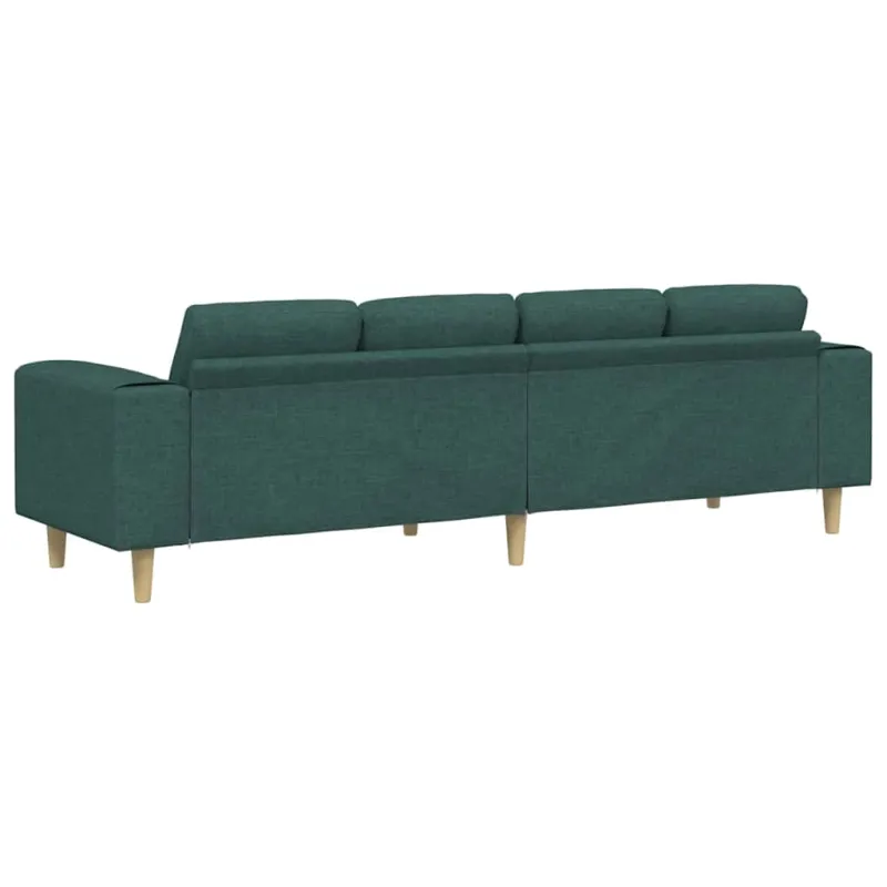 Svetainės sofa Tamsiai žalia 250 x 77 x 76 cm Poliesteris