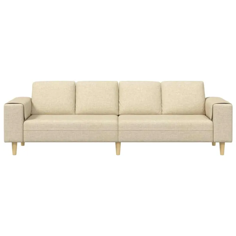 Svetainės sofa Kreminė 250 x 77 x 76 cm Poliesteris