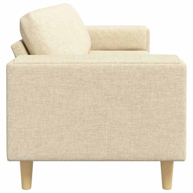 Svetainės sofa Kreminė 250 x 77 x 76 cm Poliesteris
