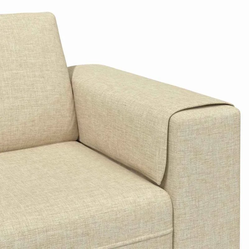Svetainės sofa Kreminė 250 x 77 x 76 cm Poliesteris