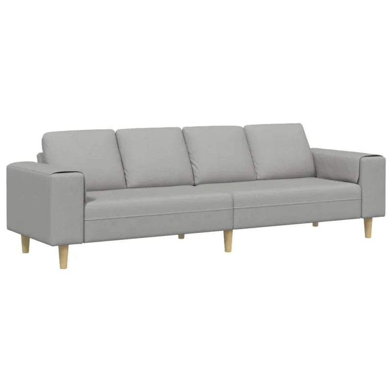 Svetainės sofa Debesų pilka 250 x 77 x 76 cm Poliesteris