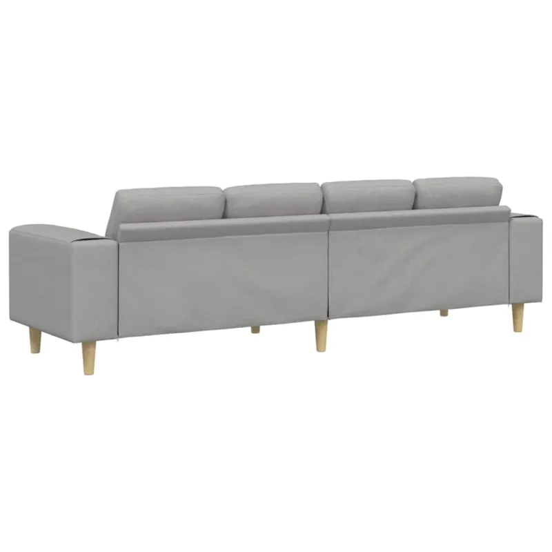 Svetainės sofa Debesų pilka 250 x 77 x 76 cm Poliesteris