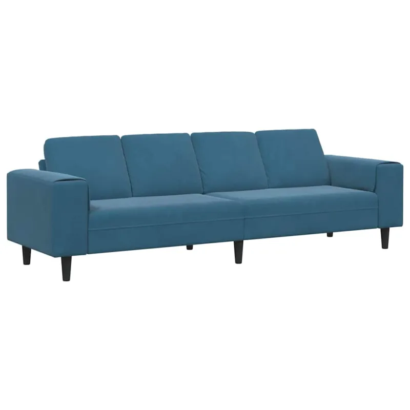 Svetainės sofa Mėlyna 250 x 77 x 76 cm