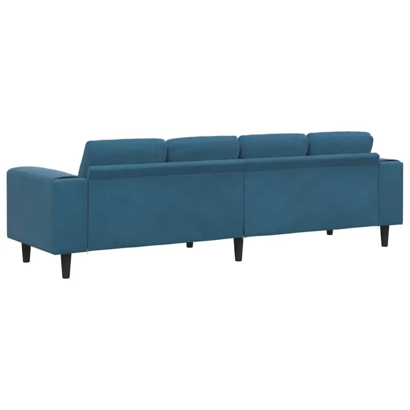 Svetainės sofa Mėlyna 250 x 77 x 76 cm