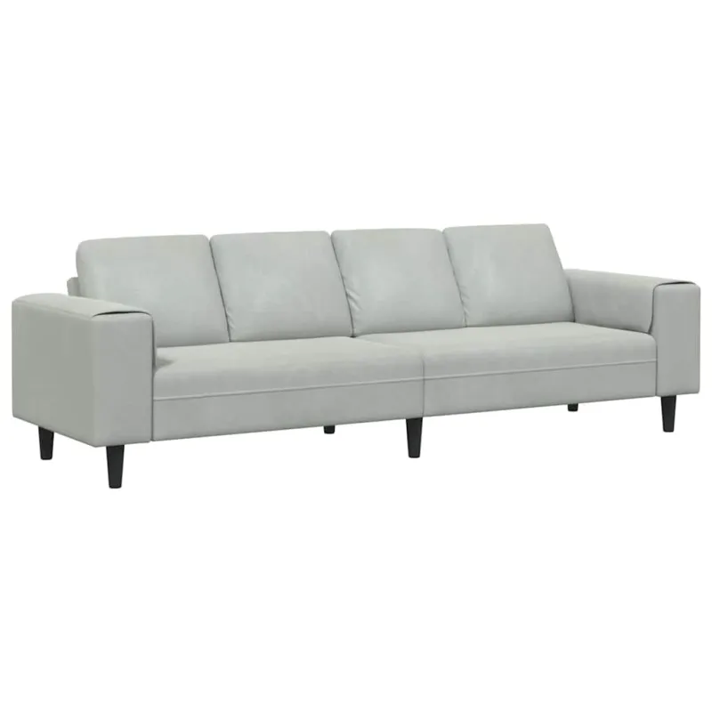 Svetainės sofa Šviesiai pilka 250 x 77 x 76 cm