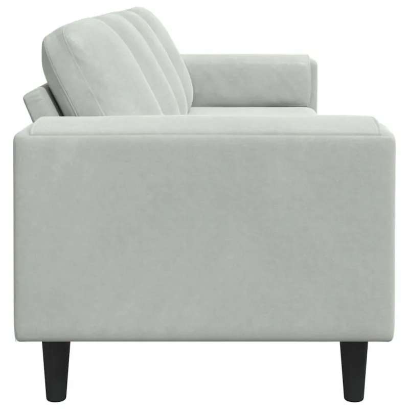 Svetainės sofa Šviesiai pilka 250 x 77 x 76 cm