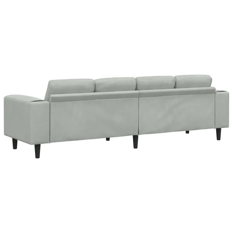 Svetainės sofa Šviesiai pilka 250 x 77 x 76 cm