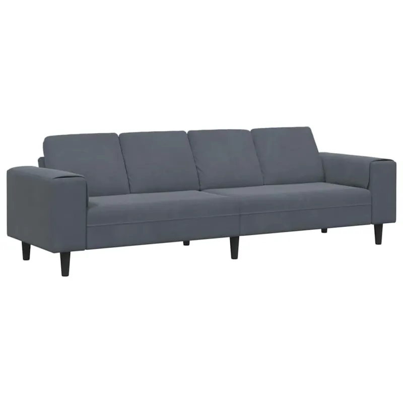 Svetainės sofa Tamsiai pilka 250 x 77 x 76 cm