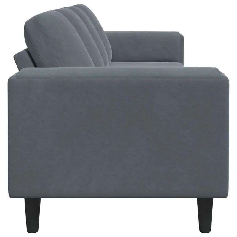 Svetainės sofa Tamsiai pilka 250 x 77 x 76 cm