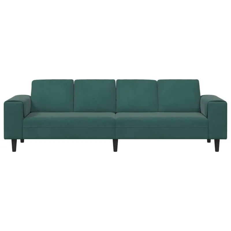 Svetainės sofa Tamsiai žalia 250 x 77 x 76 cm