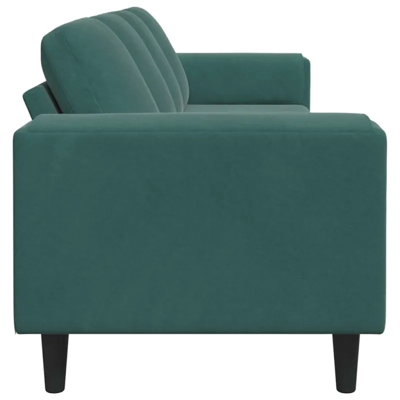 Svetainės sofa Tamsiai žalia 250 x 77 x 76 cm