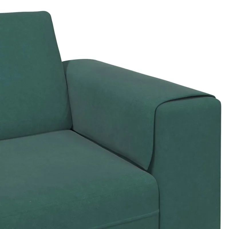 Svetainės sofa Tamsiai žalia 250 x 77 x 76 cm
