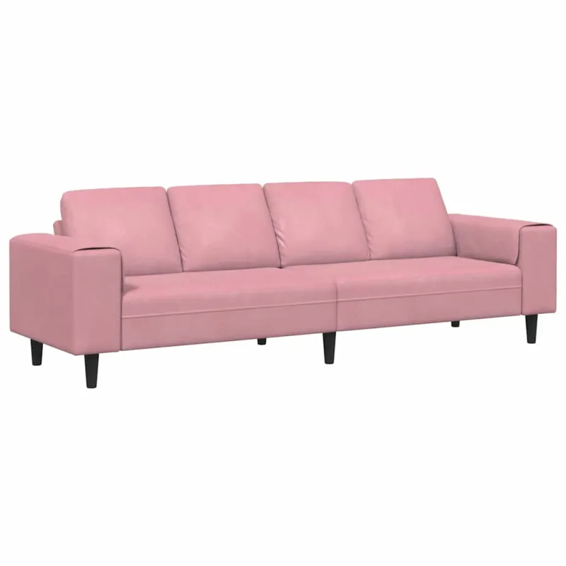 Svetainės sofa Rožinė 250 x 77 x 76 cm