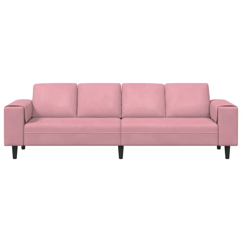 Svetainės sofa Rožinė 250 x 77 x 76 cm