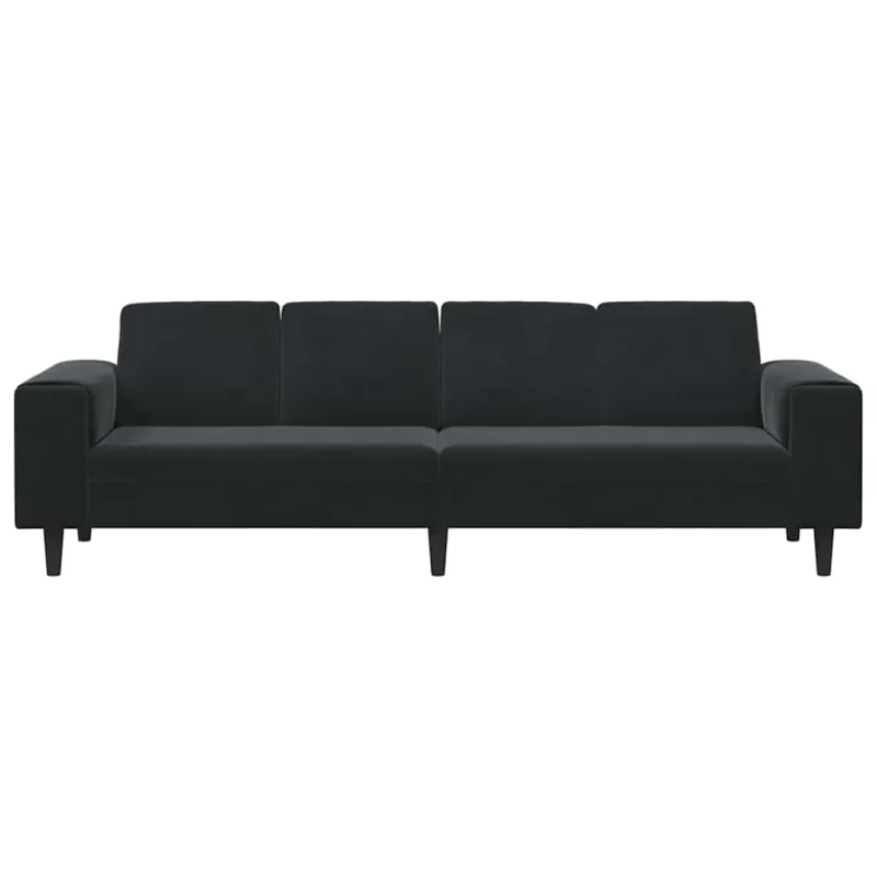 Svetainės sofa Juoda 250 x 77 x 76 cm