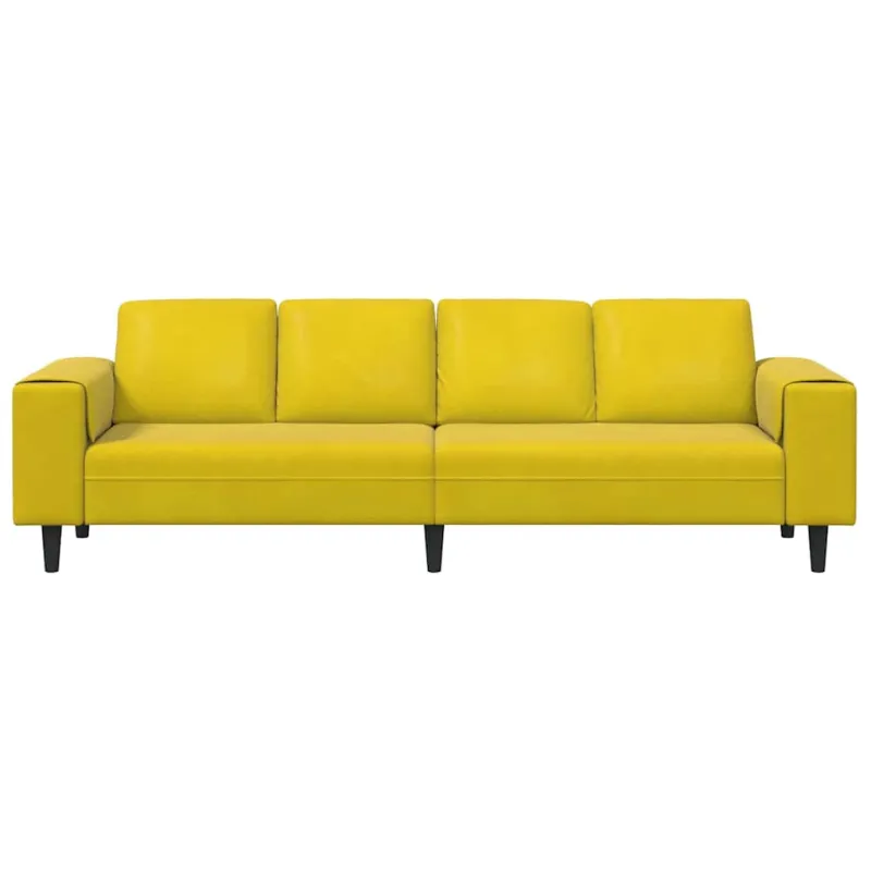 Svetainės sofa Geltona 250 x 77 x 76 cm